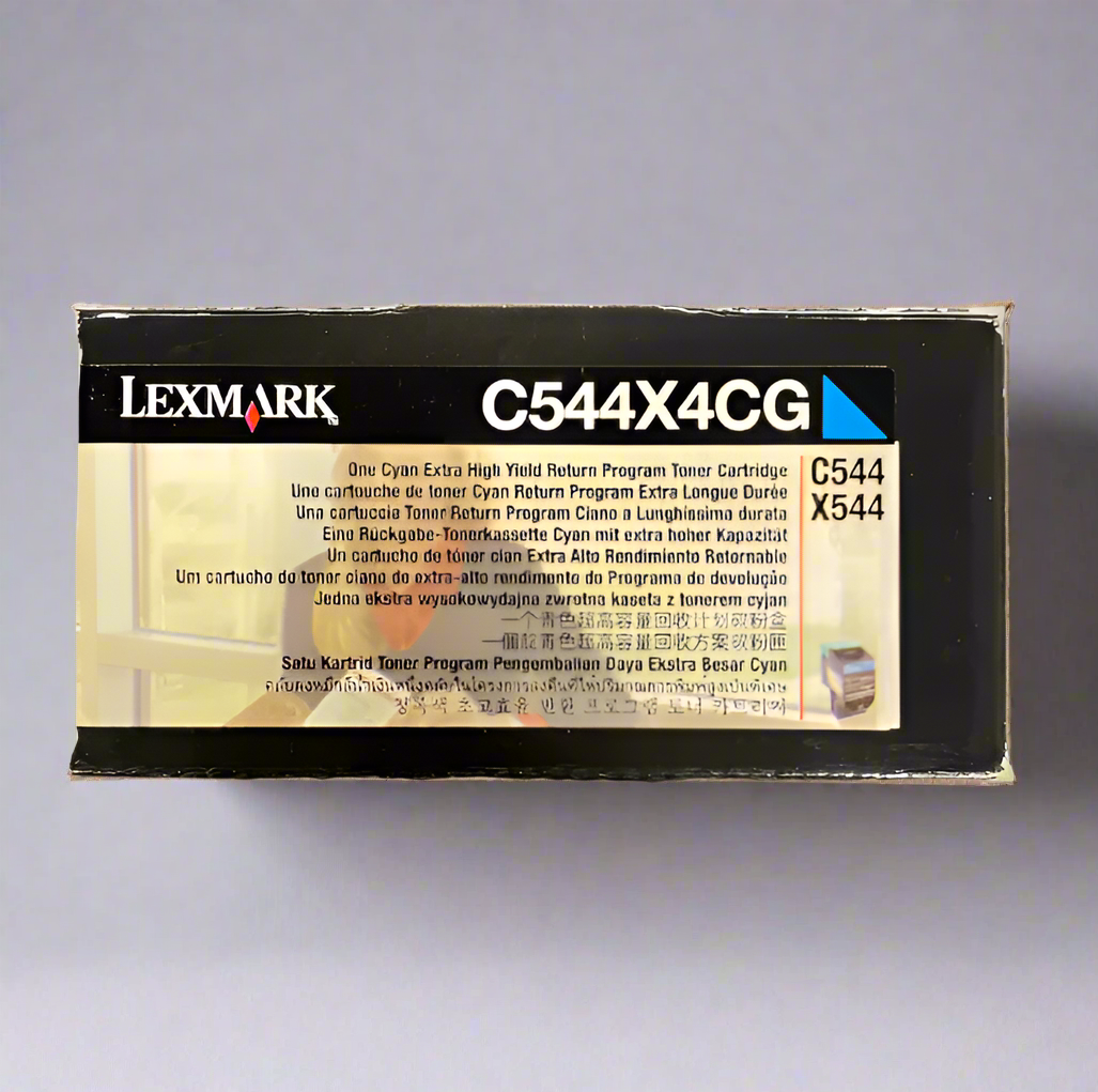 Genuine Lexmark OEM Toner - C544X4CG Cyan