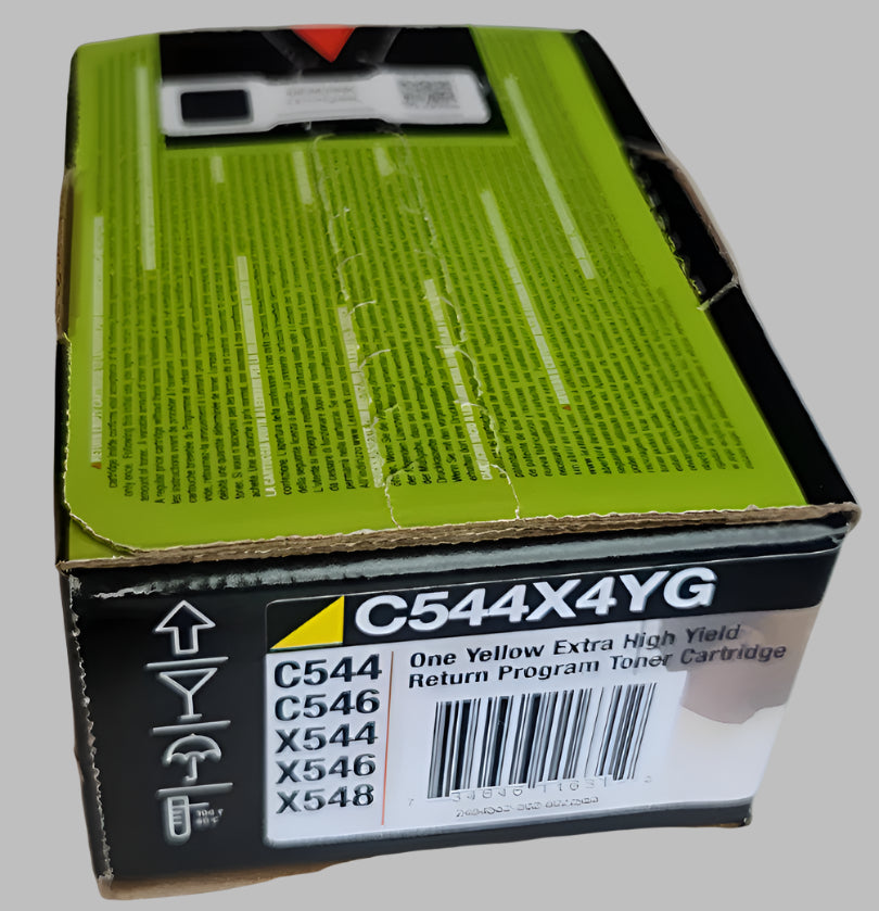 Genuine Lexmark OEM Toner - C544X4YG Yellow