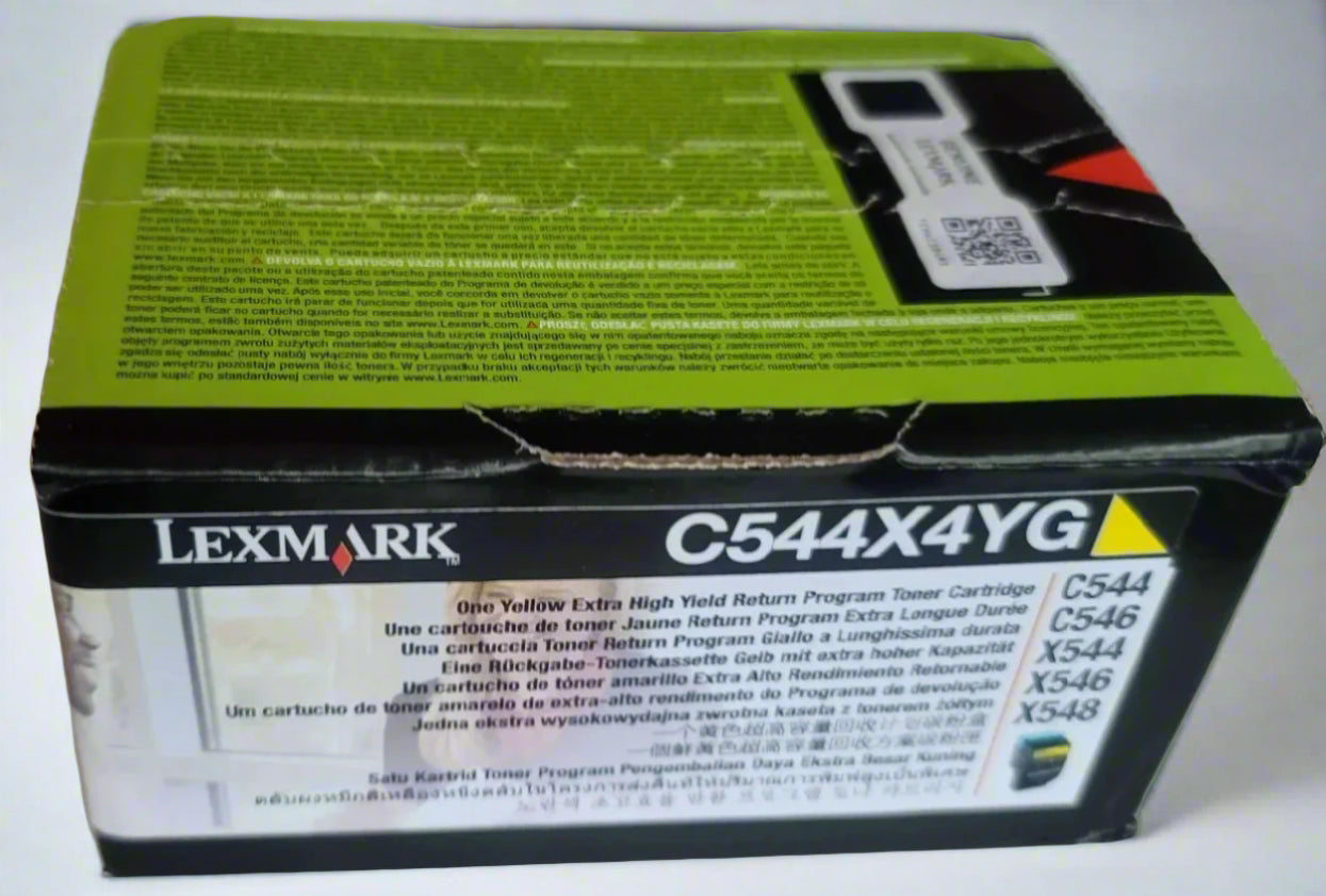 Genuine Lexmark OEM Toner - C544X4YG Yellow