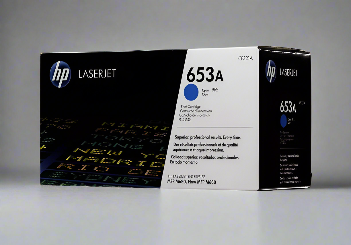 Genuine HP 653A OEM Toner - CF321A Cyan