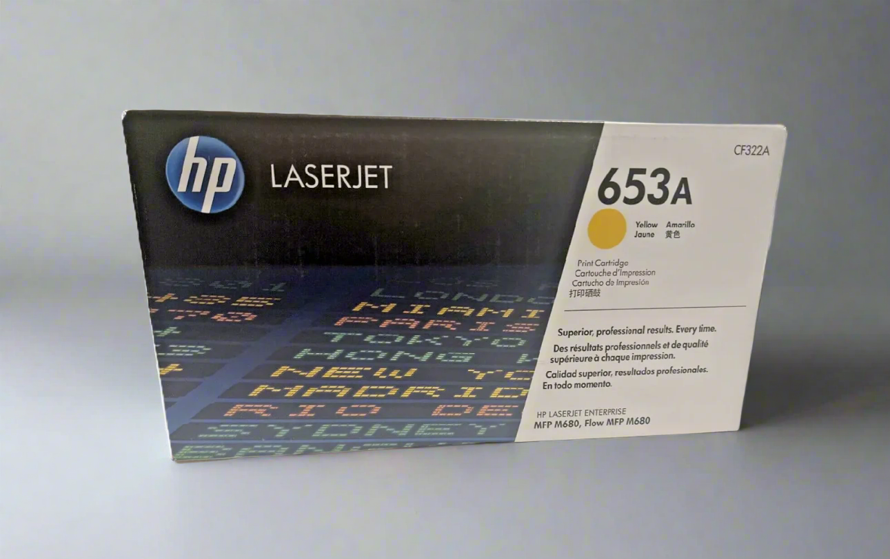 Genuine HP 653A OEM Toner - CF322A Yellow