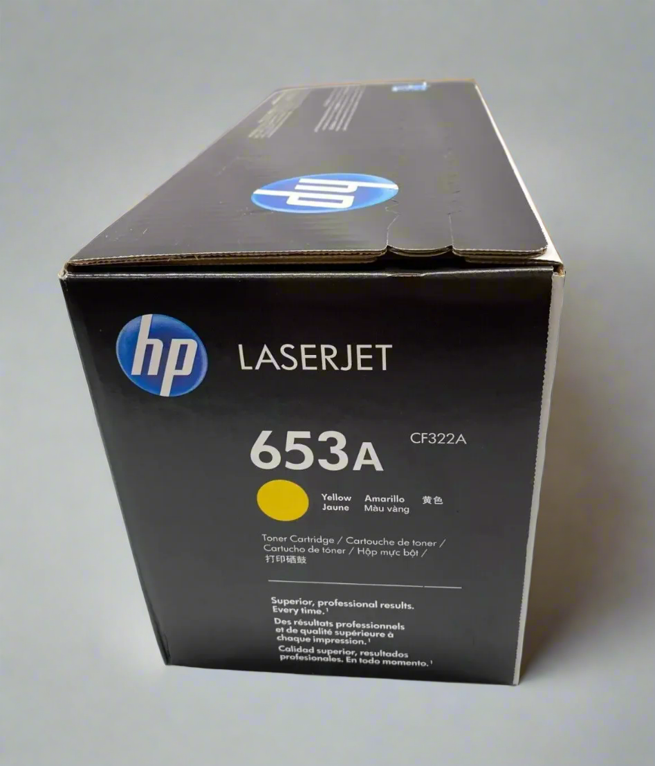 Genuine HP 653A OEM Toner - CF322A Yellow