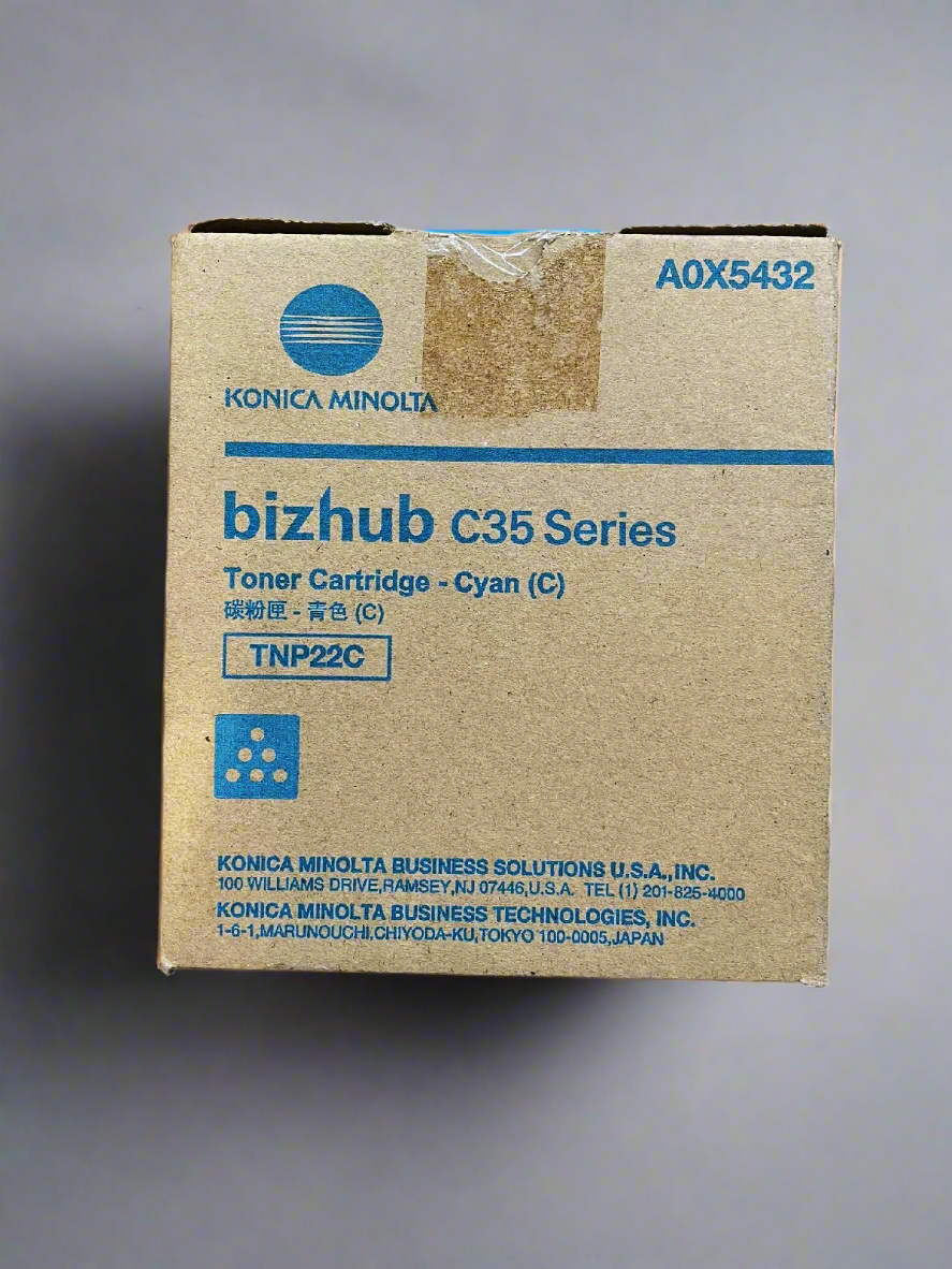Genuine Konica Minolta OEM Toner - TNP22C (A0X5432) Cyan