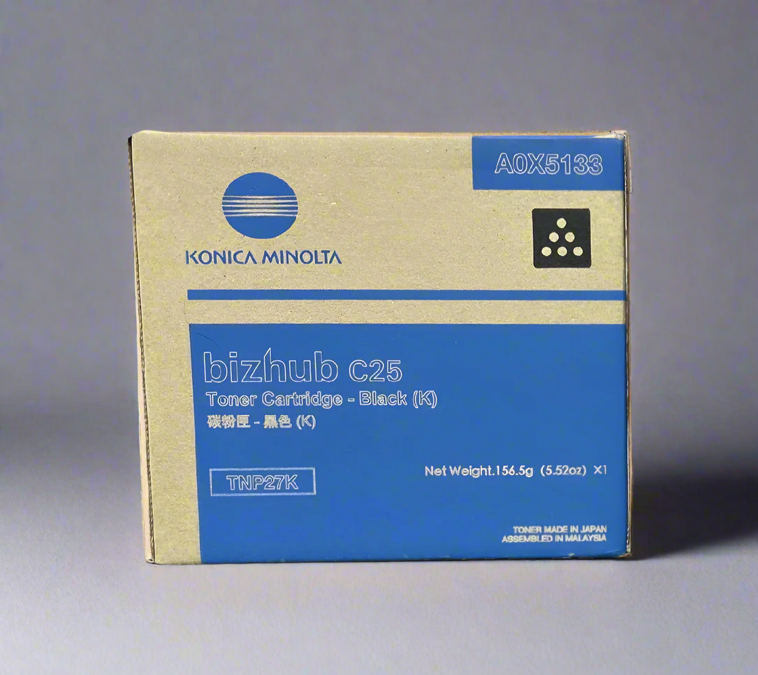 Genuine Konica Minolta OEM Toner - TNP27K (A0X5133) Black