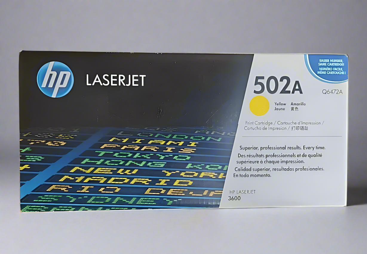 Genuine HP 502A OEM Toner - Q6472A Yellow - Real Deal Toners