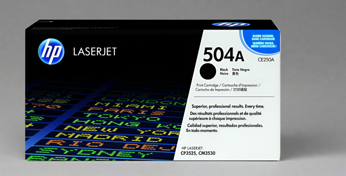 Genuine HP 504A OEM Toner - CE250A Black - Real Deal Toners