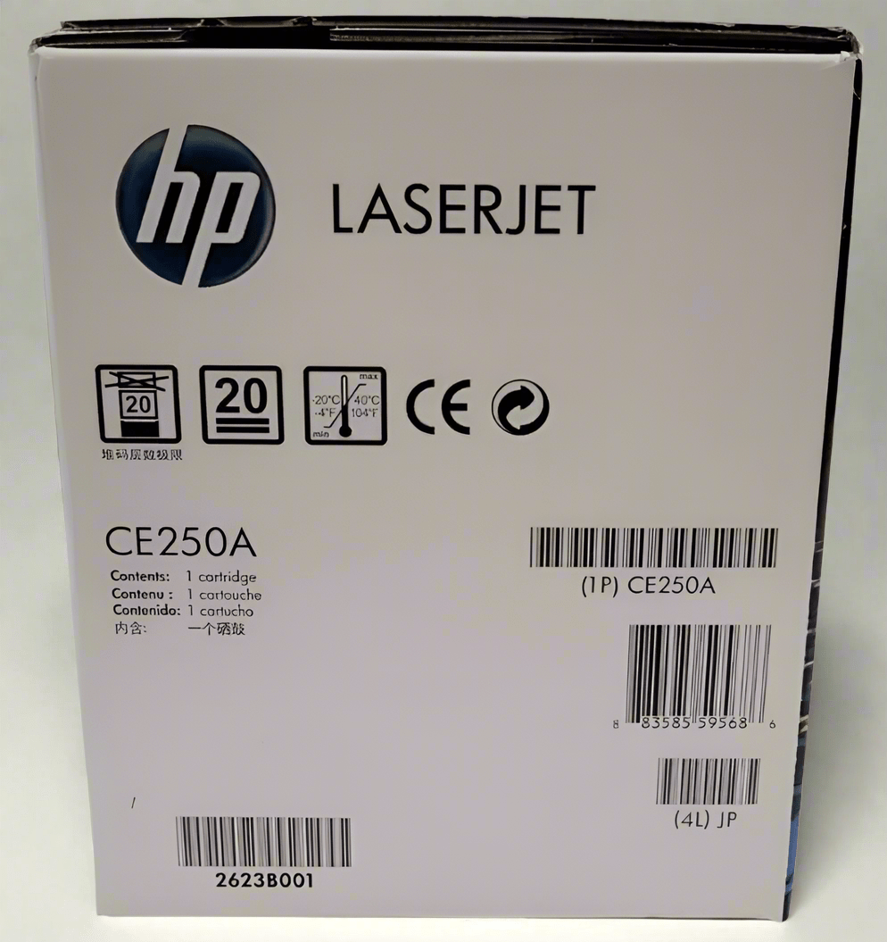 Genuine HP 504A OEM Toner - CE250A Black - Real Deal Toners