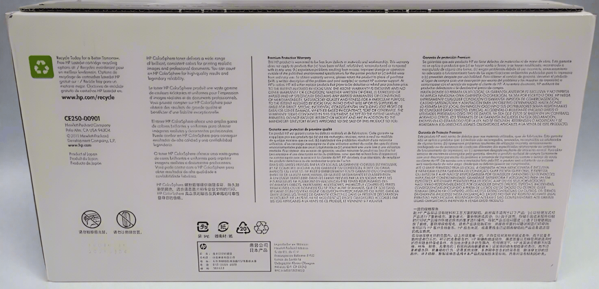 Genuine HP 504A OEM Toner - CE250A Black - Real Deal Toners