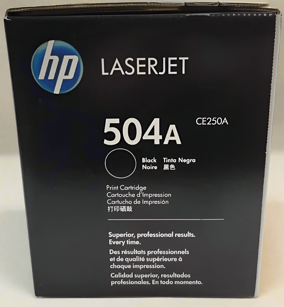 Genuine HP 504A OEM Toner - CE250A Black - Real Deal Toners