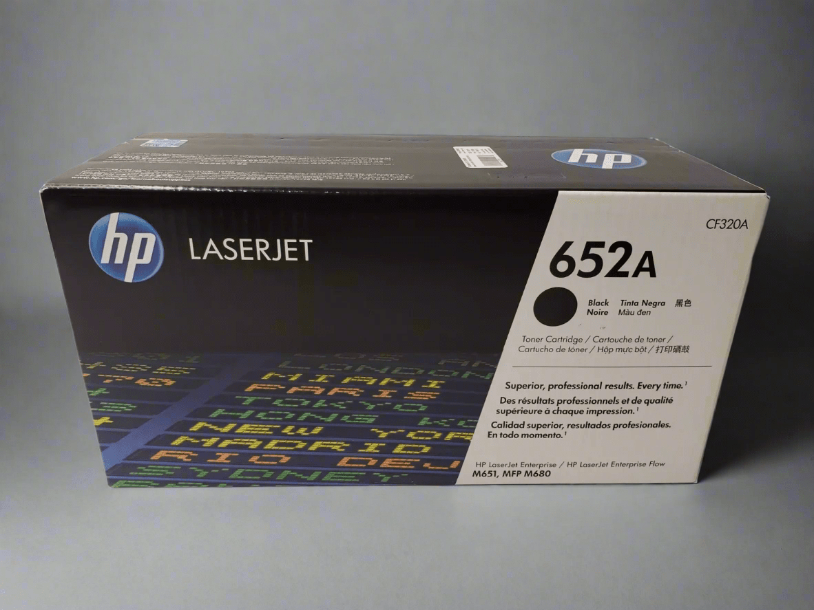 Genuine HP 652A 653A OEM Toner SET - CF320A Black, CF321A Cyan, CF322A Yellow, CF323A Magenta - Real Deal Toners