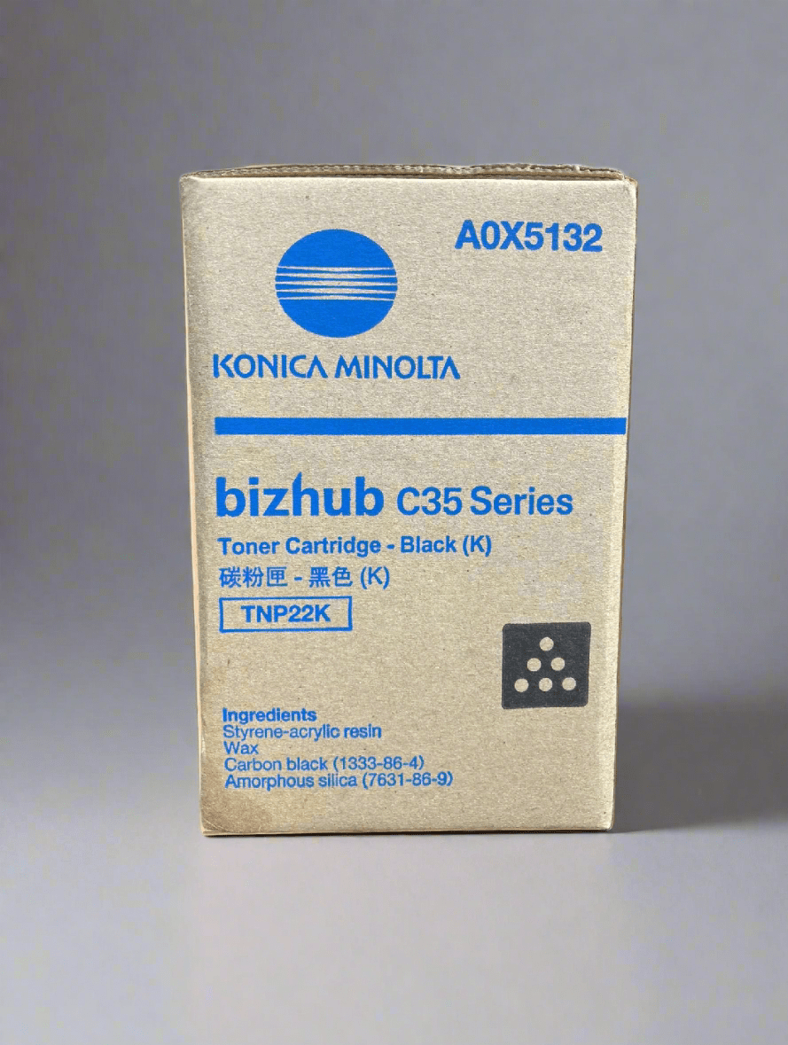 Genuine Konica Minolta OEM Toner - TNP22K (A0X5132) Black - Real Deal Toners