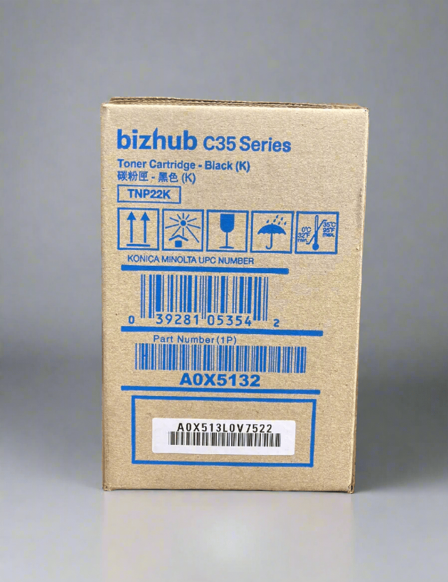 Genuine Konica Minolta OEM Toner - TNP22K (A0X5132) Black - Real Deal Toners