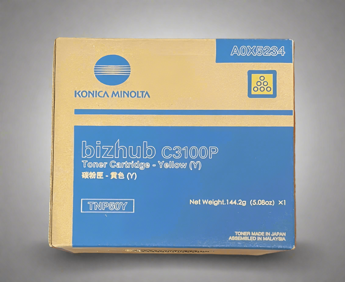Genuine Konica - Minolta OEM Toner - TNP50Y Yellow - Real Deal Toners