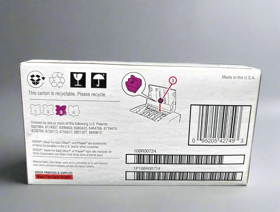Genuine Xerox Phaser 8560/8560MFP OEM Solid Ink - 108R00724 Magenta - Real Deal Toners