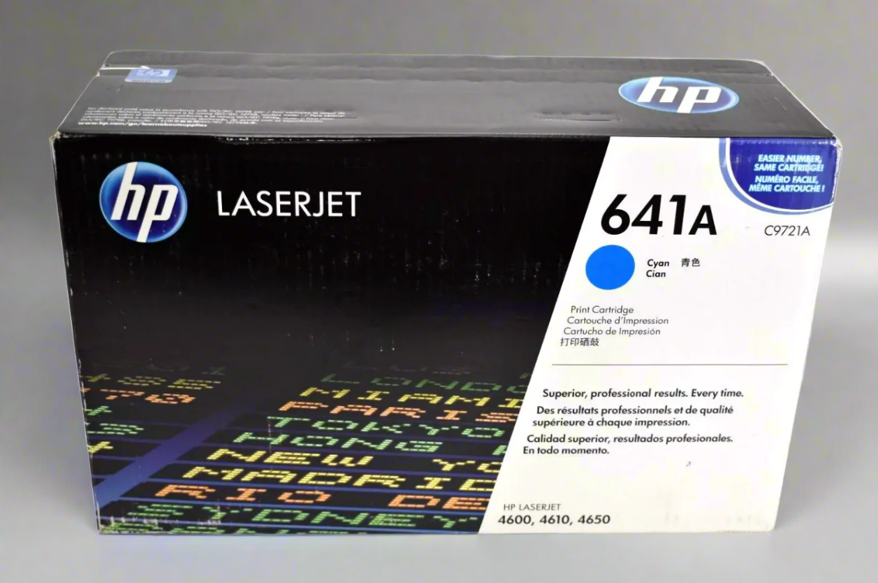 Genuine HP C9721A OEM Toner - Cyan