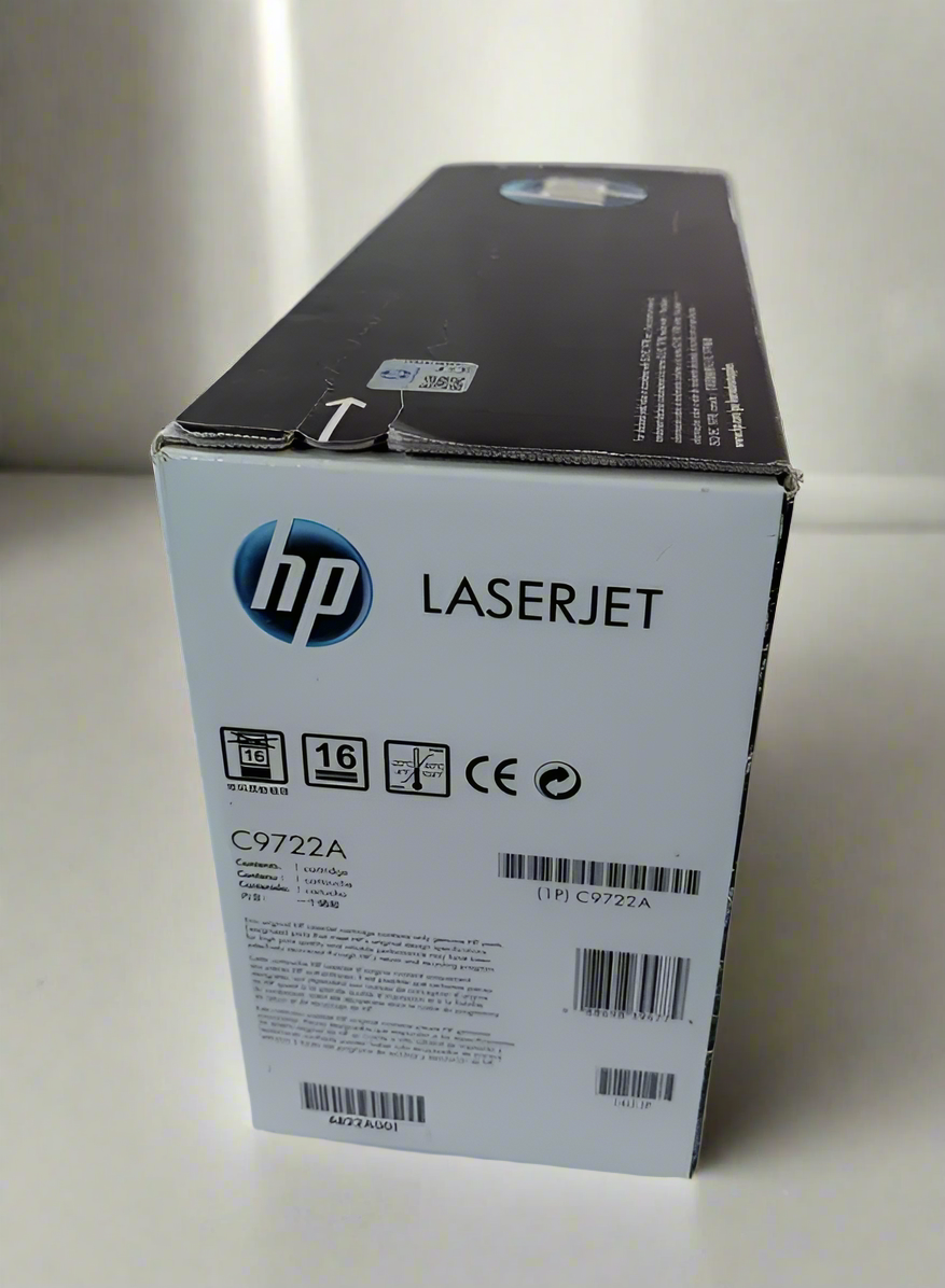 Genuine HP OEM Toner - C9722A Yellow