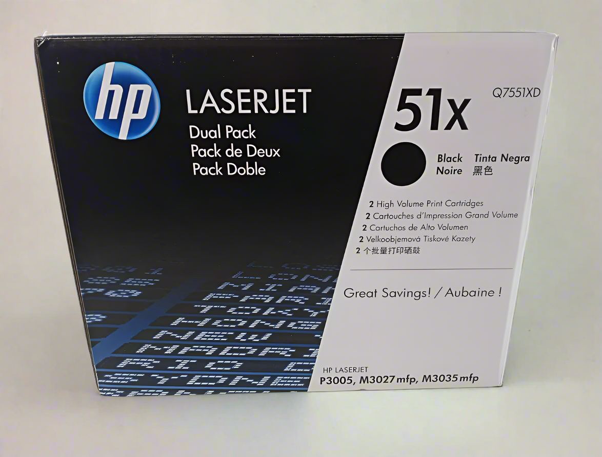 Genuine HP OEM Toner - Q7551XD Black