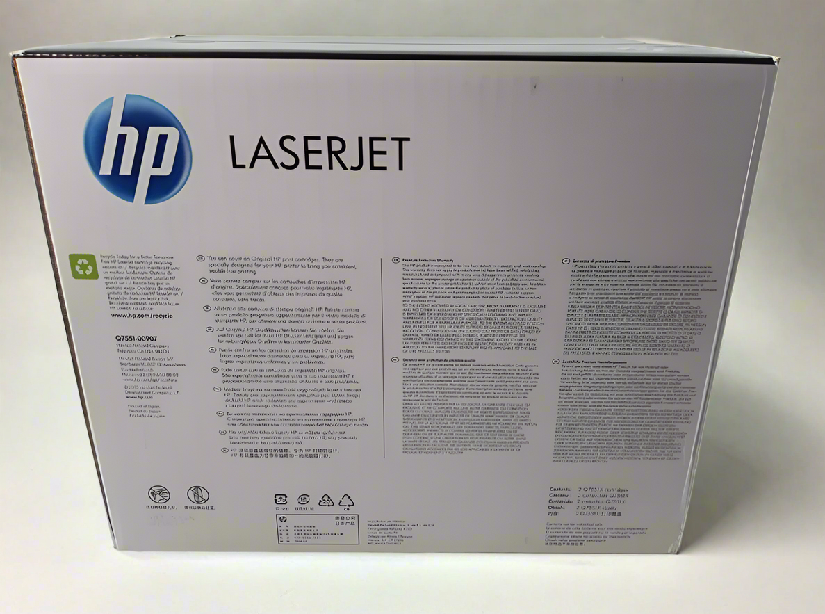 Genuine HP OEM Toner - Q7551XD Black