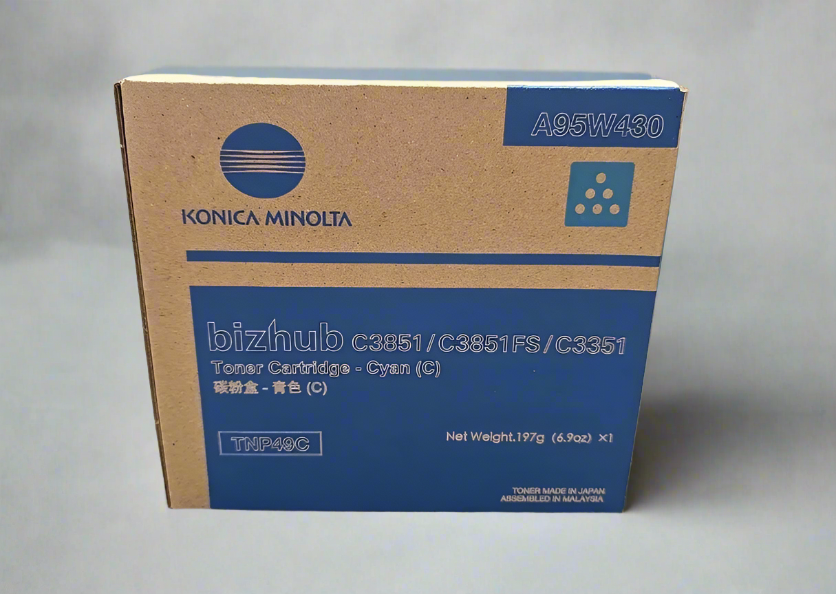 Genuine Konica-Minolta OEM Toner - TNP49C Cyan