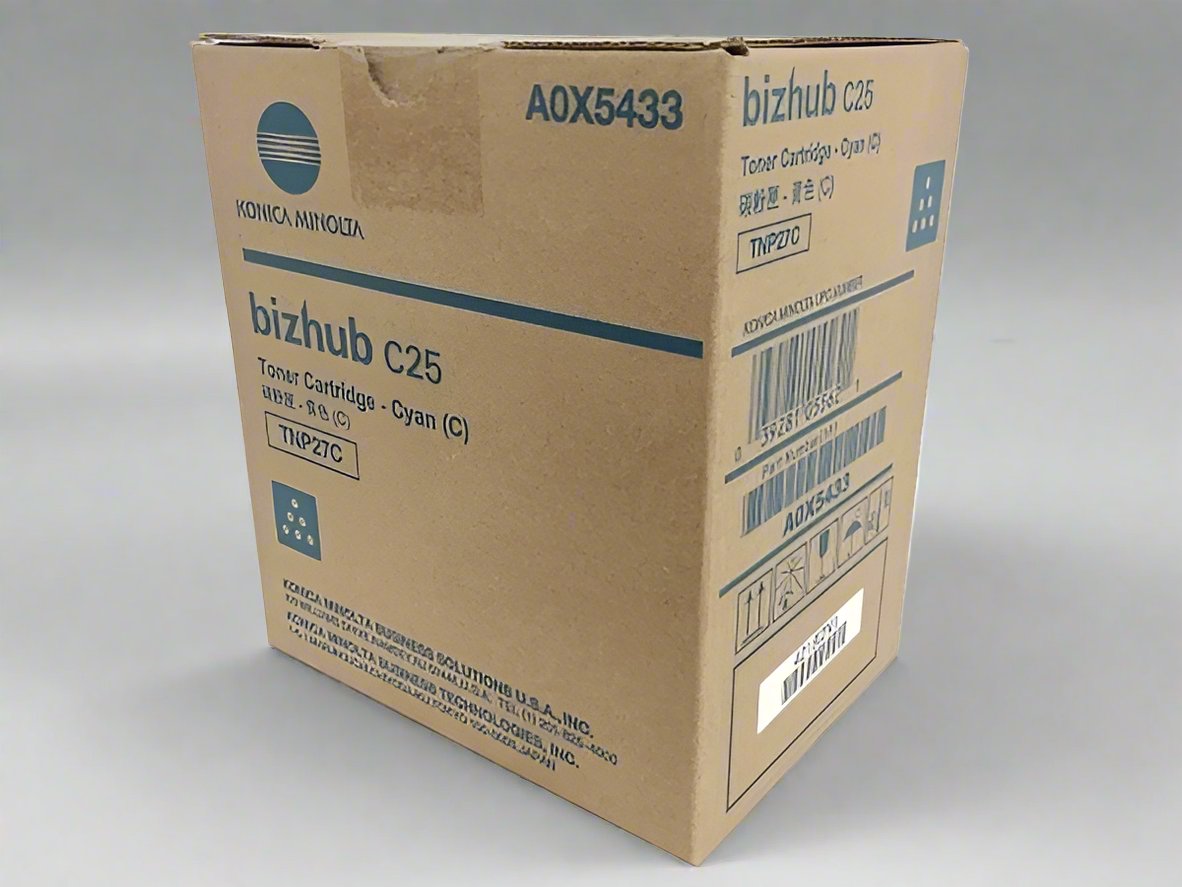 Genuine Konica-Minolta OEM Toner - TNP27C Cyan