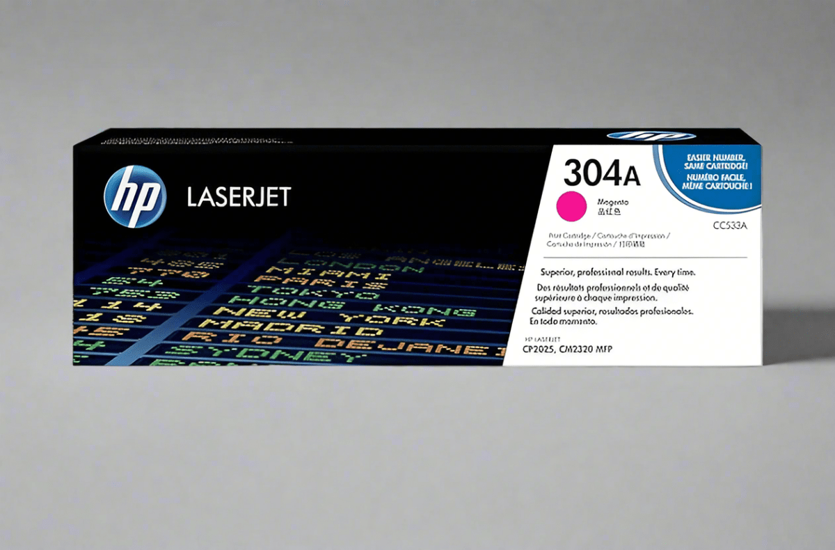 Genuine HP 304A OEM Toner SET - CC530A Black, CC531A Cyan, CC532A Yellow, CC533A Magenta - Real Deal Toners