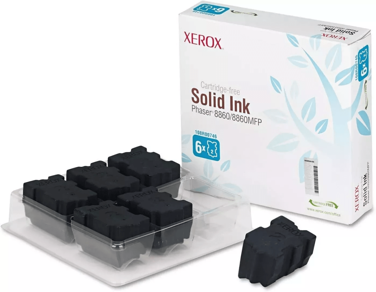 Genuine Xerox Phaser 8860 OEM Solid Ink - 108R00746 Cyan - Real Deal Toners